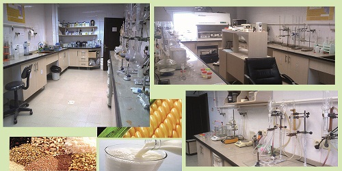 آزمایشات بخش شیمی مواد غذایی